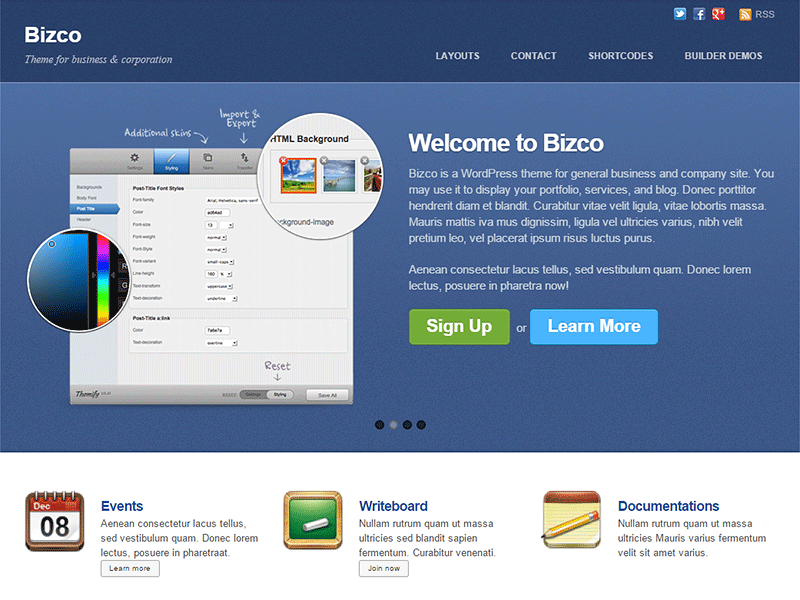 Wordpress-THEMIFY系列模板 - BIZCO中文版 - V2.2.5商業主題
