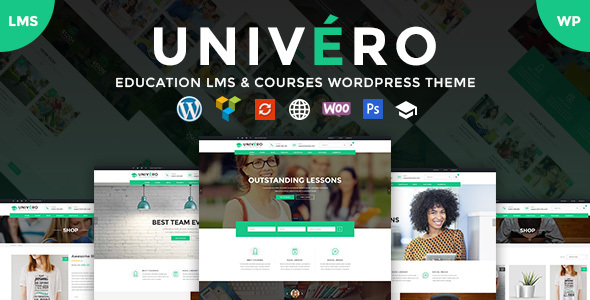 Univero LMS教育機構學校Wordpress主題高級版